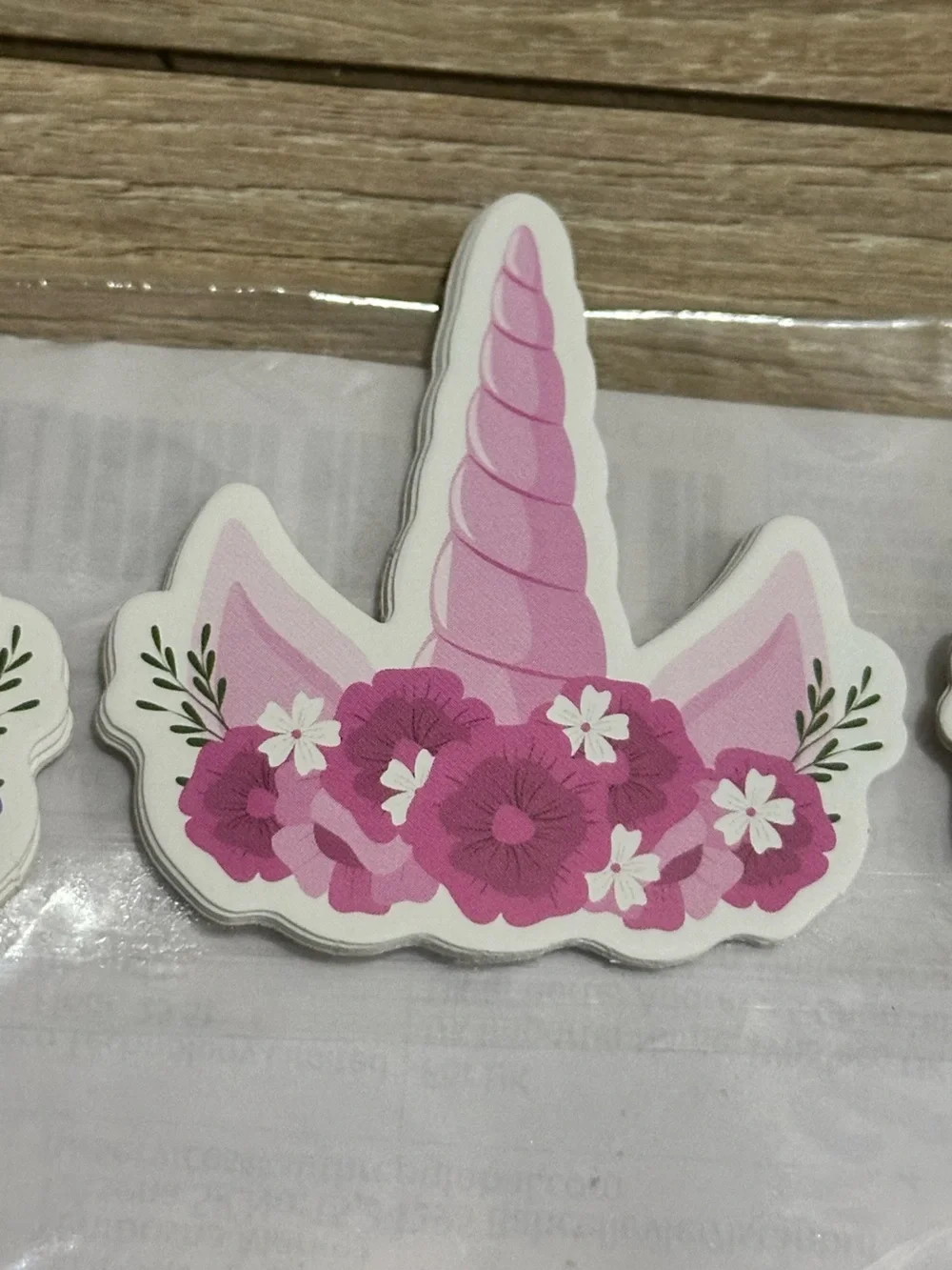 12 Unicorn Horn Cupcake Toppers - Pink, Purple, Blue